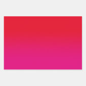 White Black Red en Hot Pink Ombre Mix Inpakpapier Vel (Voorkant 3)