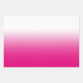White Black Red en Hot Pink Ombre Mix Inpakpapier Vel (Voorkant)