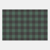 White Black Red Green Buffalo Inpakpapier Vel (Voorkant 3)