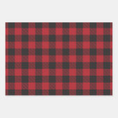 White Black Red Green Buffalo Inpakpapier Vel (Voorkant 2)