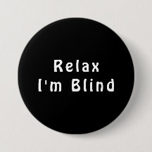 White Black Relax Joke Eye Doctor Button