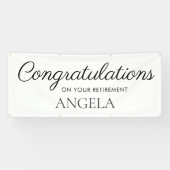 White Black Retirement Congratulations Spandoek (Horizontaal)