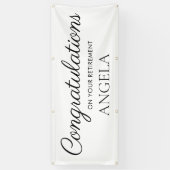 White Black Retirement Congratulations Spandoek (Verticaal)