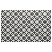 White Black Retro Squares Triangles Pattern Stof (Fat Quarter)
