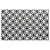 White Black Retro Squares Triangles Pattern Stof (Fat Quarter)