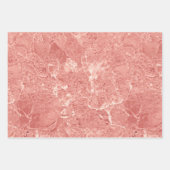 White Black Roos Gold Marble Texture Inpakpapier Vel (Voorkant 3)