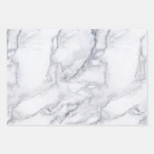 White Black Roos Gold Marble Texture Inpakpapier Vel (Voorkant)