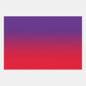 White Black Royal Paars en Red Ombre Mix Inpakpapier Vel (Voorkant 3)