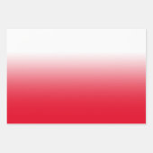 White Black Royal Paars en Red Ombre Mix Inpakpapier Vel (Voorkant)