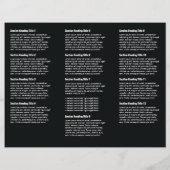 White Black Simple Border Brochure (Achterkant)