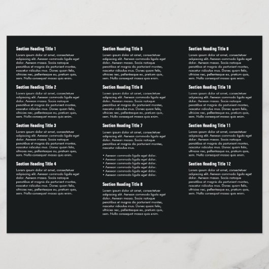 White Black Simple Border Brochure (Achterkant)