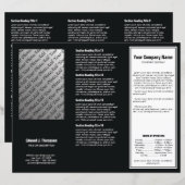 White Black Simple Border Brochure (Voorkant / Achterkant)