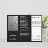 White Black Simple Border Brochure (Staand voorkant)
