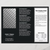 White Black Simple Border Brochure (Voorkant)