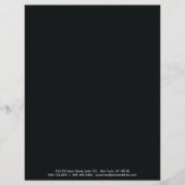 White Black Simple Border Price List 2 Flyer (Achterkant)