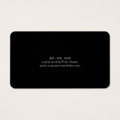 White Black Simple Elegant Earring Display Card Visitekaartje (Achterkant)