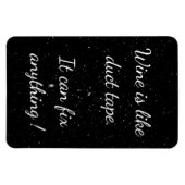 White Black Stars Wine Magnet Magneet (Horizontaal)