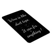 White Black Stars Wine Magnet Magneet (Rechterzijde)