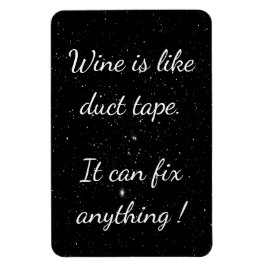 White Black Stars Wine Magnet Magneet