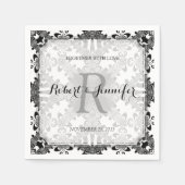  White+Black Tribal  Papa Napkins Servetten (Voorkant)