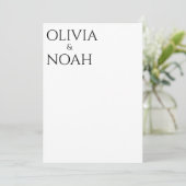 White & Black We zijn de Kaart van Aankondiging (Staand voorkant)