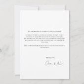 White & Black We zijn de Kaart van Aankondiging (Achterkant)