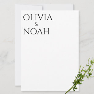 White & Black We zijn de Kaart van Aankondiging