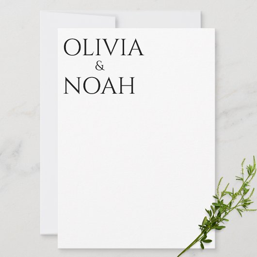 White & Black We zijn de Kaart van Aankondiging