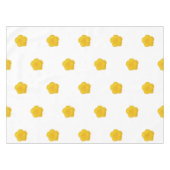 White & Black With Yellow Wildflower Photo Tafelkleed (Voorkant (Horizontaal))