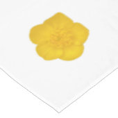 White & Black With Yellow Wildflower Photo Tafelkleed (Gekanteld)