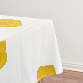 White & Black With Yellow Wildflower Photo Tafelkleed (Voorbeeld)