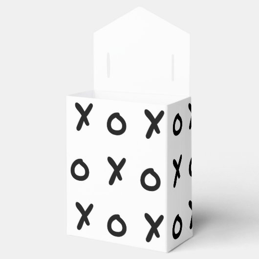 White & Black X O XO X&O's Trendy Cute Bedankdoosjes (Geopend)