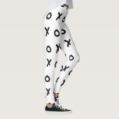 White & Black X O XO X&O's Trendy Cute Leggings (Rechts)