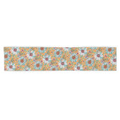 White Blauwgroen Yellow Oranje Red Daisy Flowers P Korte Tafelloper (Horizontaal)