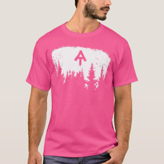 White Blaze Appalachian Trail bij minimalistische T-shirt