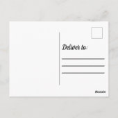 White Blaze Black White Mane Briefkaart (Achterkant)