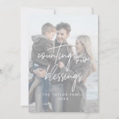 White Blessings 2 Verticale foto's Feestdagenkaart (Voorkant)