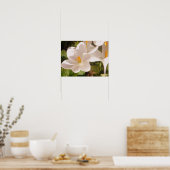 White Bloom Dapapped Light Poster (Keuken)