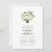 White Bloom | Plezierrepetitie voor Bouquet Kaart (Voorkant)