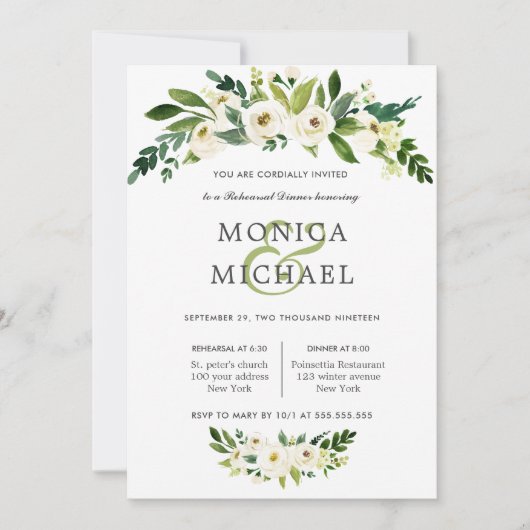 White Bloom | Weddenschappen Kaart (Voorkant)