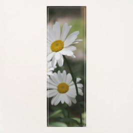 White Blooming Daisies Yogamat