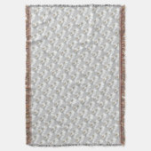 White Blossom Blanket Cherry Blossom Throw Blanket Deken (Voorkant Verticaal)