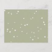 White Blossom Bloemen Goud Script Bruiloft Uitnodiging Briefkaart (Achterkant)