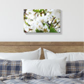 White Blossom Canvas Afdruk (Insitu (Slaapkamer))