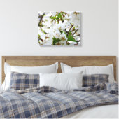 White Blossom Canvas Afdruk (Insitu (Slaapkamer))