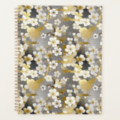 White Blossom Chiyogami Planner (Voorkant)