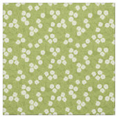 White Blossom Floral Pattern Stof (Swatch)