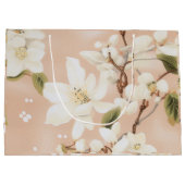 "White Blossom Gift Bag" Groot Cadeauzakje (Achterkant)
