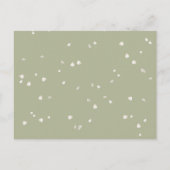 White Blossom Greenery Floral Save the Date Briefkaart (Achterkant)