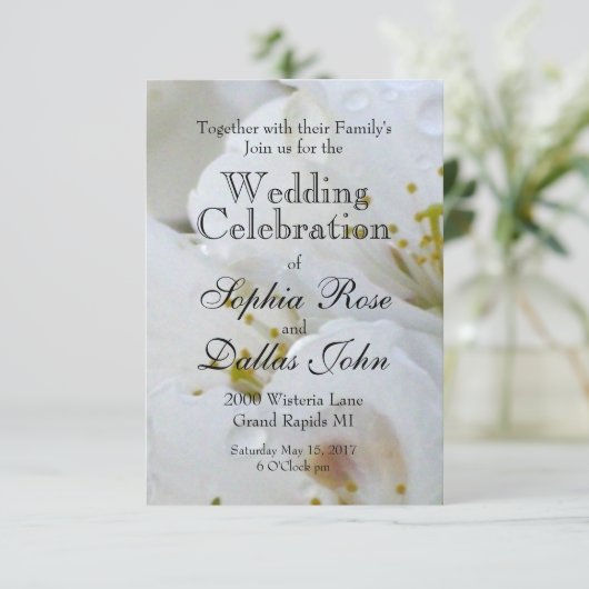 White Blossom Kaart (Staand voorkant)